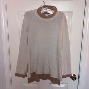 Cream and Tan Reiss Sweater EUC - Small